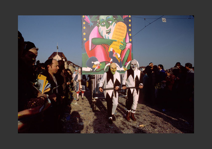 Carnaval de Bâle, Suisse février 1988.