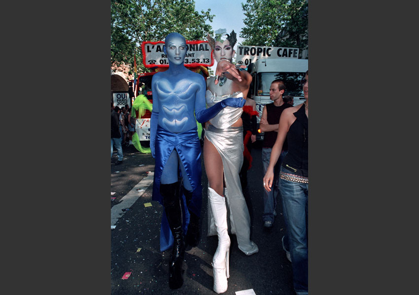 Gay et Lesbiennes Pride, Paris 22 juin 2001.