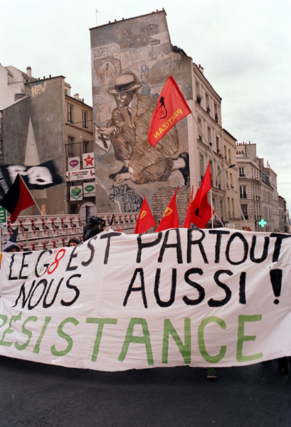 Manifestive des Altermondialistes anti-G8, de Belleville à Belleville, Paris le vendredi 27 mai 2011.